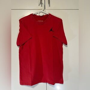 Air Jordan Embroidered Jumpman Logo Gym Red T-Shirt Men's M DC7485-612